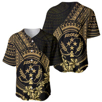 Gold Kosrae Liberation Day Baseball Jersey September 8 Polynesian Tattoo LT14 - Polynesian Pride