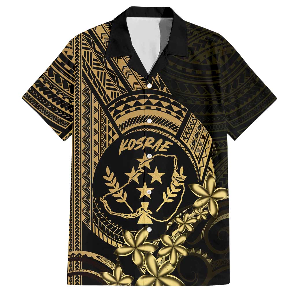 Gold Kosrae Liberation Day Hawaiian Shirt September 8 Polynesian Tattoo LT14 Gold - Polynesian Pride