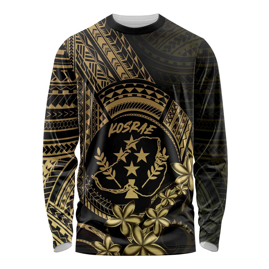 Gold Kosrae Liberation Day Long Sleeve Shirt September 8 Polynesian Tattoo LT14 Unisex Gold - Polynesian Pride