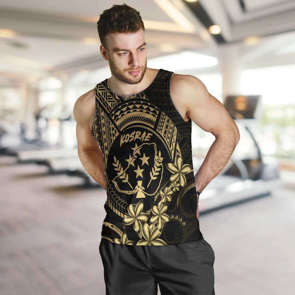 Gold Kosrae Liberation Day Men Tank Top September 8 Polynesian Tattoo LT14 Gold - Polynesian Pride