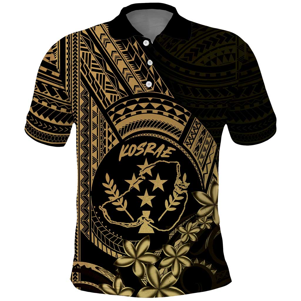 Gold Kosrae Liberation Day Polo Shirt September 8 Polynesian Tattoo LT14 Gold - Polynesian Pride