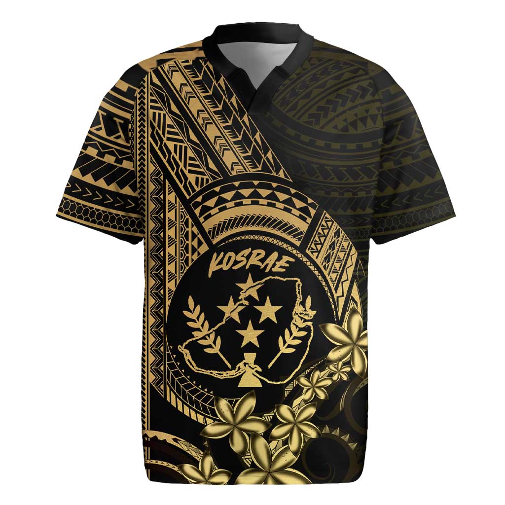 Gold Kosrae Liberation Day Rugby Jersey September 8 Polynesian Tattoo LT14 Gold - Polynesian Pride
