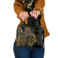 Gold Kosrae Liberation Day Shoulder Handbag September 8 Polynesian Tattoo LT14 One Size Gold - Polynesian Pride