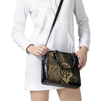 Gold Kosrae Liberation Day Shoulder Handbag September 8 Polynesian Tattoo LT14 - Polynesian Pride