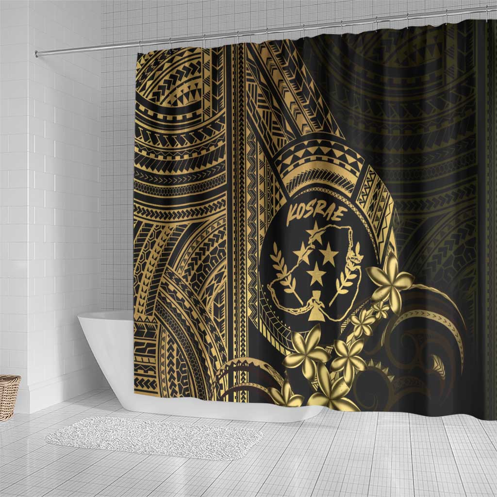 Gold Kosrae Liberation Day Shower Curtain September 8 Polynesian Tattoo LT14 - Polynesian Pride