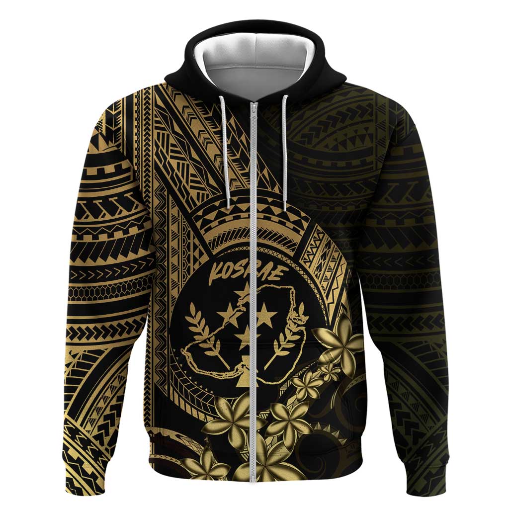 Gold Kosrae Liberation Day Zip Hoodie September 8 Polynesian Tattoo LT14 Zip Hoodie Gold - Polynesian Pride
