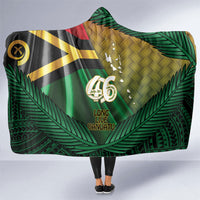 Long Live Vanuatu Independence Day Hooded Blanket 46th Anniversary Woven Pattern LT14 One Size Reggae - Polynesian Pride
