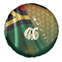Long Live Vanuatu Independence Day Spare Tire Cover 46th Anniversary Woven Pattern LT14 - Polynesian Pride