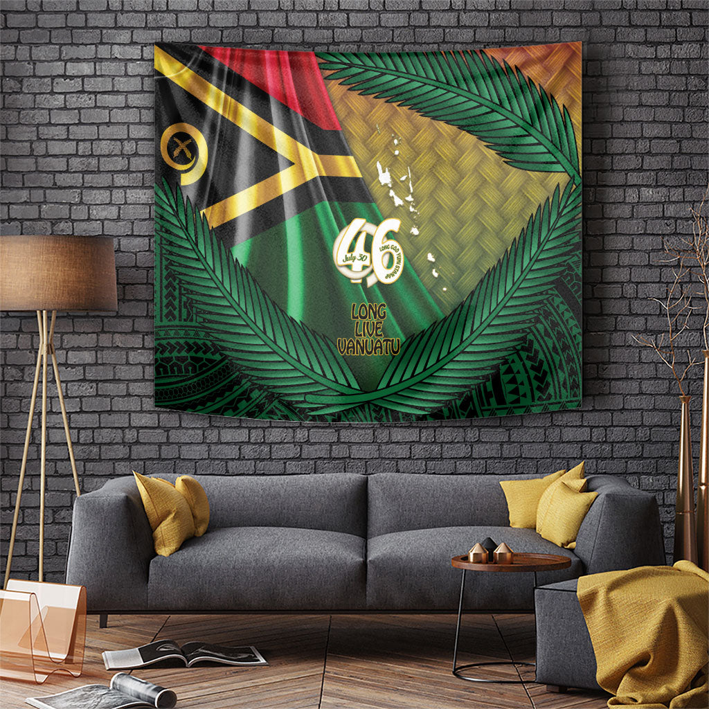 Long Live Vanuatu Independence Day Tapestry 46th Anniversary Woven Pattern LT14 Reggae - Polynesian Pride