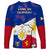 Philippines Football Long Sleeve Shirt 2023 World Cup Go Filipinas Feather Flag Version LT14 - Polynesian Pride