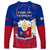 Philippines Football Long Sleeve Shirt 2023 World Cup Go Filipinas Feather Flag Version LT14 - Polynesian Pride