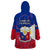 Philippines Football Wearable Blanket Hoodie 2023 World Cup Go Filipinas Feather Flag Version LT14 - Polynesian Pride