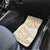 White and Gold Polynesia Car Mats Plumeria Tattoo With Polynesian Pattern