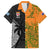 Custom Fiji And Australia Rugby Family Matching Puletasi and Hawaiian Shirt Fijian Tapa Pattern With Aussie Aboriginal Art