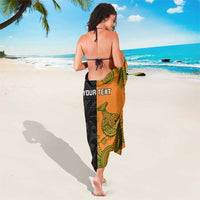 Custom Fiji And Australia Rugby Sarong Fijian Tapa Pattern With Aussie Aboriginal Art LT14 - Polynesian Pride
