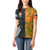 Custom Fiji And Australia Rugby Women Polo Shirt Fijian Tapa Pattern With Aussie Aboriginal Art