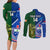 custom-samoa-and-ireland-rugby-couples-matching-long-sleeve-bodycon-dress-and-long-sleeve-button-shirts-2023-world-cup-manu-samoa-with-shamrocks