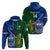 Custom Samoa And Ireland Rugby Hoodie 2023 World Cup Manu Samoa With Shamrocks LT14 - Polynesian Pride