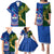 Custom Samoa And South Africa Rugby Family Matching Puletasi Dress and Hawaiian Shirt 2023 World Cup Manu Samoa With Springboks LT14 - Polynesian Pride