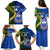 Custom Samoa And South Africa Rugby Family Matching Puletasi Dress and Hawaiian Shirt 2023 World Cup Manu Samoa With Springboks LT14 - Polynesian Pride