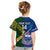 Custom Samoa And South Africa Rugby Kid T Shirt 2023 World Cup Manu Samoa With Springboks LT14 - Polynesian Pride