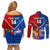 custom-samoa-and-tonga-rugby-couples-matching-off-shoulder-short-dress-and-long-sleeve-button-shirts-2023-world-cup-manu-samoa-with-ikale-tahi