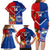 Custom Samoa And Tonga Rugby Family Matching Long Sleeve Bodycon Dress and Hawaiian Shirt 2023 World Cup Manu Samoa With Ikale Tahi LT14 - Polynesian Pride