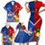 Custom Samoa And Tonga Rugby Family Matching Short Sleeve Bodycon Dress and Hawaiian Shirt 2023 World Cup Manu Samoa With Ikale Tahi LT14 - Polynesian Pride