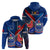 Samoa And France Rugby Hoodie 2023 World Cup Manu Samoa With Les Bleus LT14 - Polynesian Pride