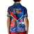 Samoa And France Rugby Kid Polo Shirt 2023 World Cup Manu Samoa With Les Bleus LT14 - Polynesian Pride