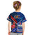 Samoa And France Rugby Kid T Shirt 2023 World Cup Manu Samoa With Les Bleus LT14 - Polynesian Pride