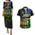 South Sea Islanders Couples Matching Puletasi Dress and Hawaiian Shirt Kanakas With Solomon Islands Coat Of Arms LT14 Black - Polynesian Pride