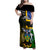 South Sea Islanders Family Matching Off Shoulder Maxi Dress and Hawaiian Shirt Kanakas With Solomon Islands Coat Of Arms LT14 - Polynesian Pride