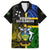 South Sea Islanders Family Matching Short Sleeve Bodycon Dress and Hawaiian Shirt Kanakas With Solomon Islands Coat Of Arms LT14 - Polynesian Pride