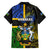 South Sea Islanders Family Matching Short Sleeve Bodycon Dress and Hawaiian Shirt Kanakas With Solomon Islands Coat Of Arms LT14 - Polynesian Pride