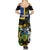 South Sea Islanders Summer Maxi Dress Kanakas With Solomon Islands Coat Of Arms LT14 - Polynesian Pride