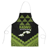 Kadavu Fiji 2026 Rugby Apron Niu Sa Leve Vata Fijian Tapa Pattern LT14 Black - Polynesian Pride