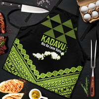 Kadavu Fiji 2026 Rugby Apron Niu Sa Leve Vata Fijian Tapa Pattern LT14 Black - Polynesian Pride