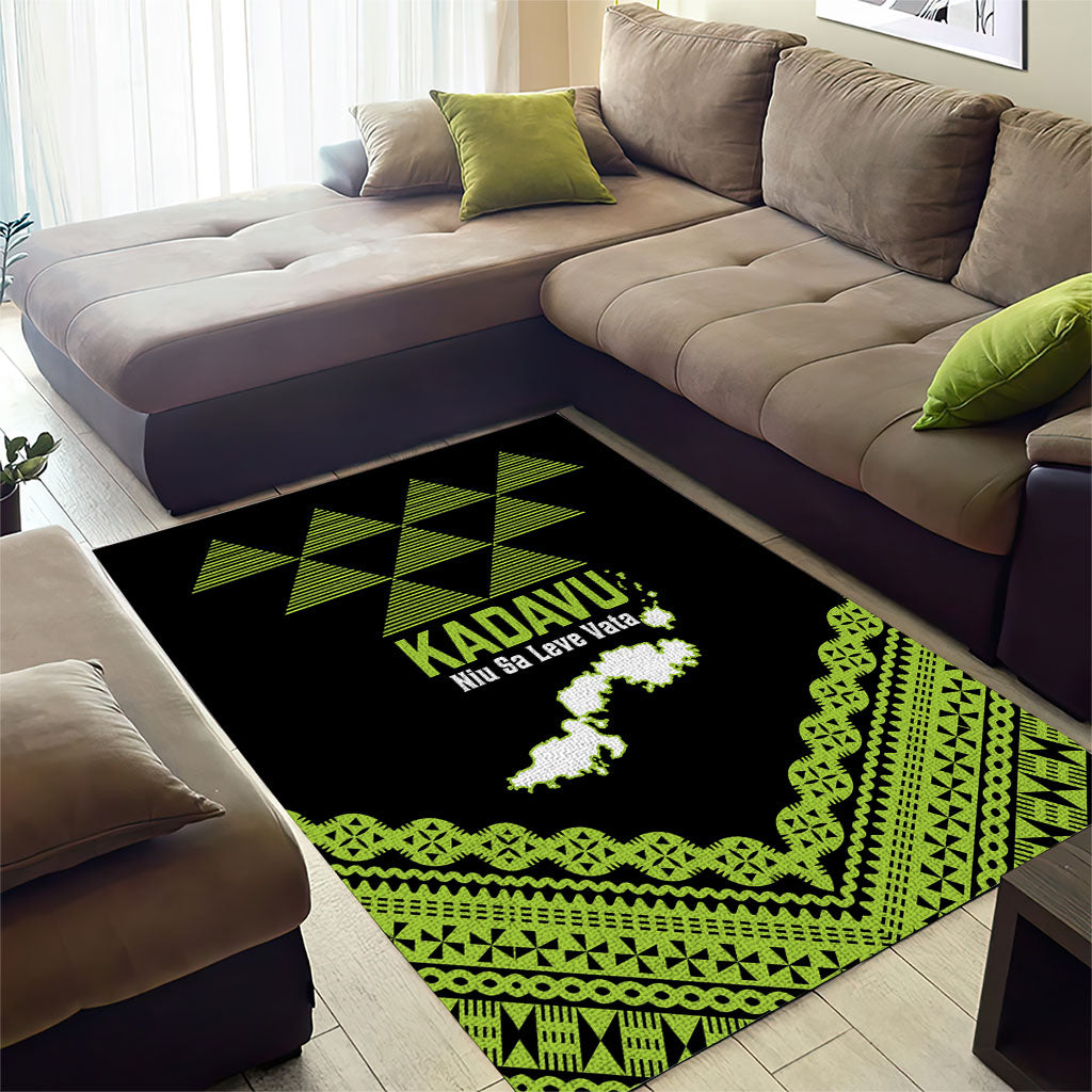 Kadavu Fiji 2026 Rugby Area Rug Niu Sa Leve Vata Fijian Tapa Pattern LT14 - Polynesian Pride
