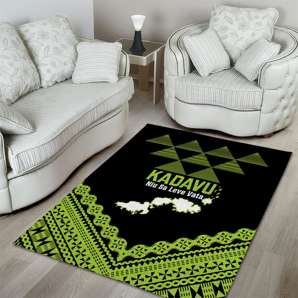 Kadavu Fiji 2026 Rugby Area Rug Niu Sa Leve Vata Fijian Tapa Pattern LT14 - Polynesian Pride