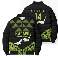 Kadavu Fiji 2026 Rugby Custom Bomber Puffer Jacket Niu Sa Leve Vata Fijian Tapa Pattern LT14 - Polynesian Pride