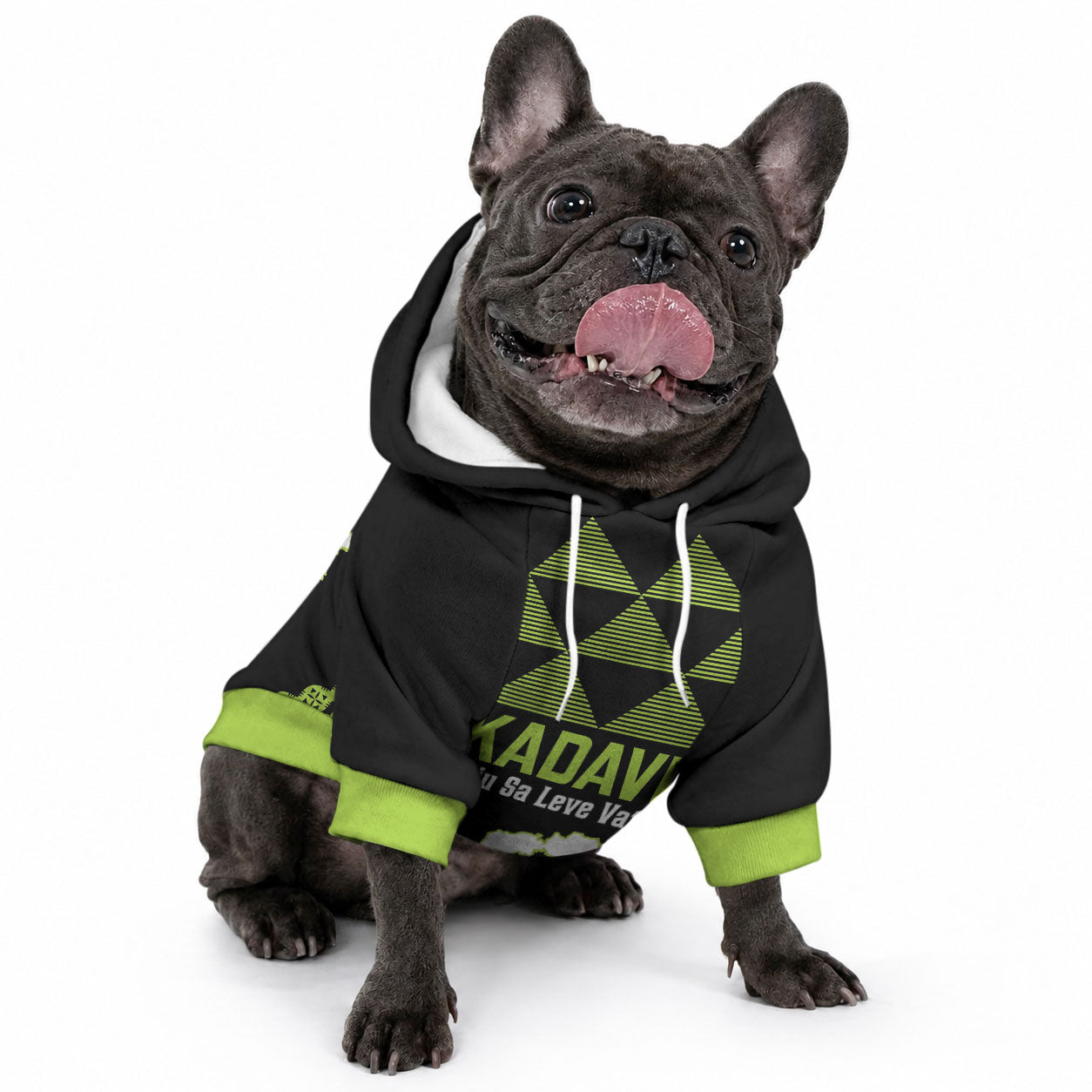 Kadavu Fiji 2026 Rugby Custom Pet Hoodie Niu Sa Leve Vata Fijian Tapa Pattern LT14 - Polynesian Pride
