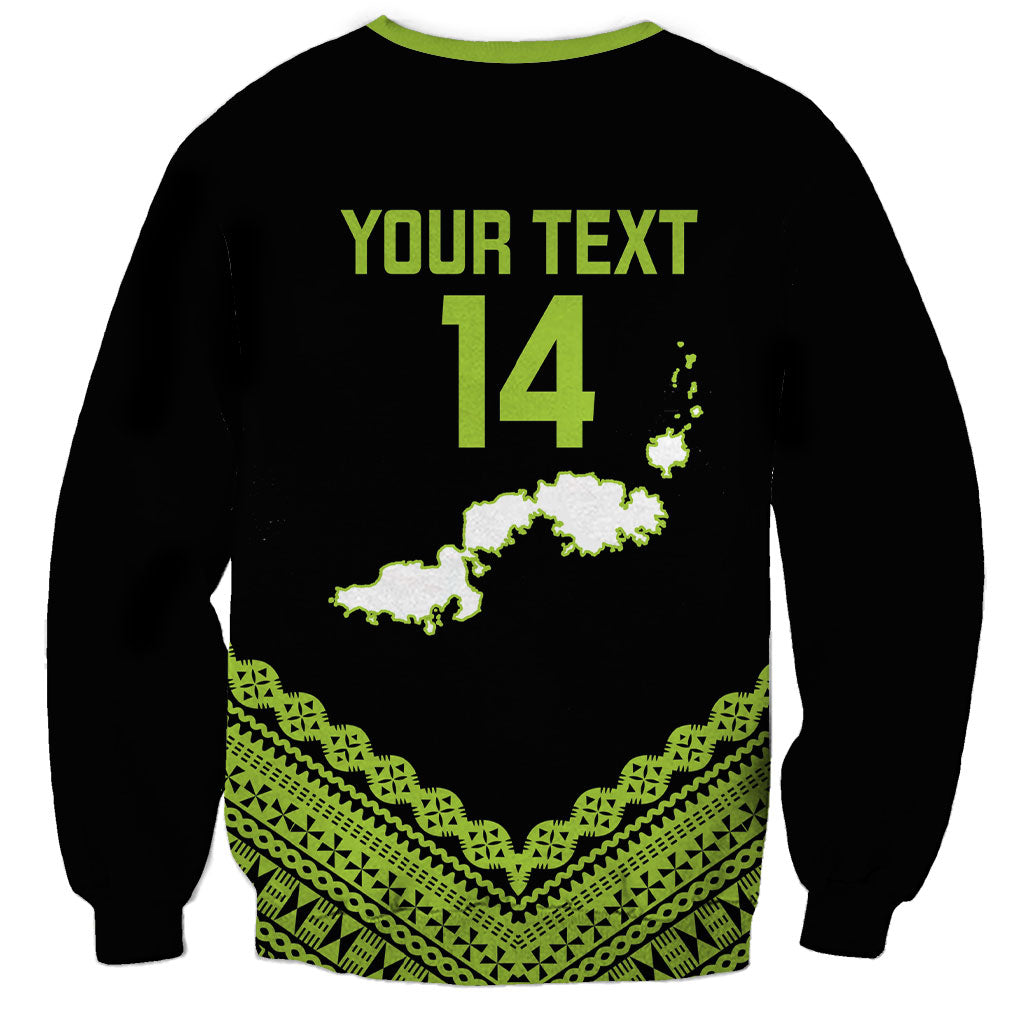 Kadavu Fiji 2026 Rugby Custom Sweatshirt Niu Sa Leve Vata Fijian Tapa Pattern LT14 - Polynesian Pride
