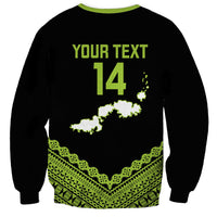 Kadavu Fiji 2026 Rugby Custom Sweatshirt Niu Sa Leve Vata Fijian Tapa Pattern LT14 - Polynesian Pride