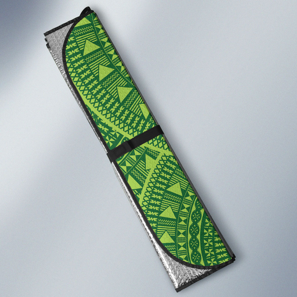 Taveuni Fiji 2026 Rugby Auto Sun Shade Tagimoucia Fijian Tapa Pattern LT14 - Polynesian Pride