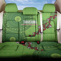 Taveuni Fiji 2026 Rugby Back Car Seat Cover Tagimoucia Fijian Tapa Pattern LT14 One Size Green - Polynesian Pride