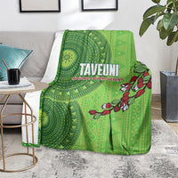 Taveuni Fiji 2026 Rugby Blanket Tagimoucia Fijian Tapa Pattern LT14 - Polynesian Pride