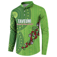 Taveuni Fiji 2026 Rugby Custom Button Sweatshirt Tagimoucia Fijian Tapa Pattern LT14 - Polynesian Pride