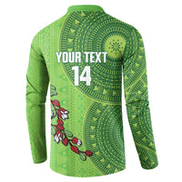 Taveuni Fiji 2026 Rugby Custom Button Sweatshirt Tagimoucia Fijian Tapa Pattern LT14 - Polynesian Pride