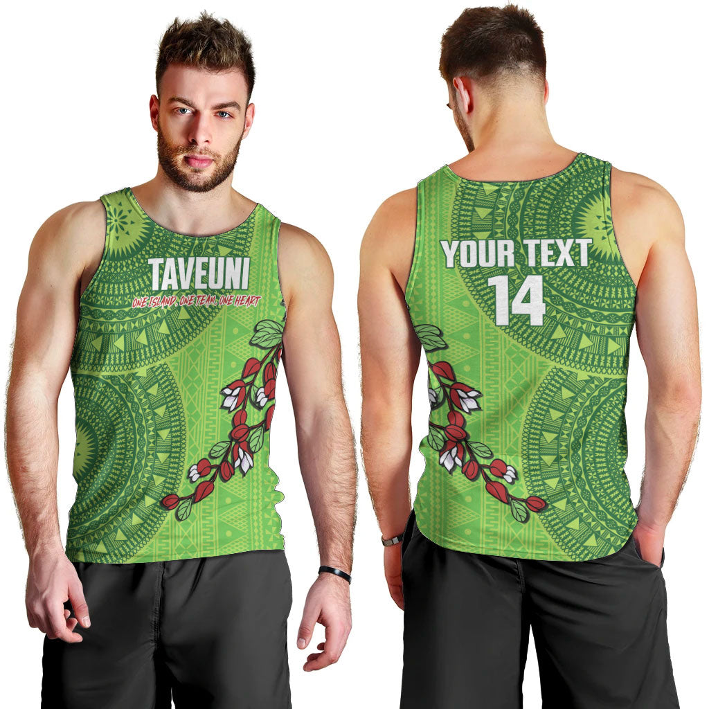 Taveuni Fiji 2026 Rugby Custom Men Tank Top Tagimoucia Fijian Tapa Pattern LT14 - Polynesian Pride